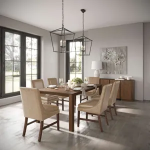 Carsons Modern Transitional 72 Inch Rectangular Extension Dining Table