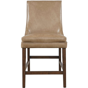Carsons Modern Transitional Faux Leather Upholstered Counter Barstool Set Of 2