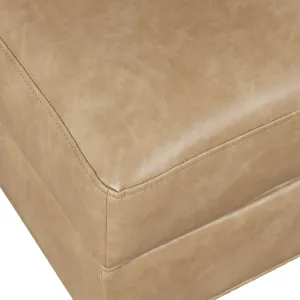 Ruston Modern Banquette Faux Leather Sectional One Seat Bench