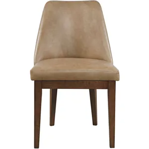 Ruston Modern Faux Leather Dining Chair Set Of 2