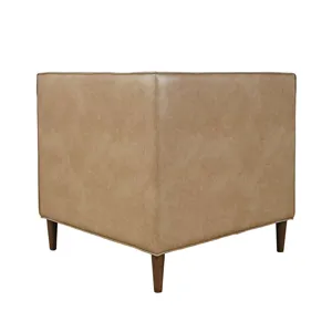 Ruston Modern Banquette Faux Leather Sectional Corner Wedge Seating