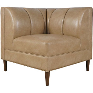 Ruston Modern Banquette Faux Leather Sectional Corner Wedge Seating