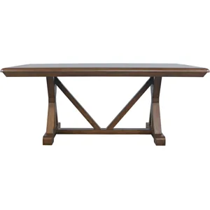 Ruston Modern 72-Inch Trestle Dining Table