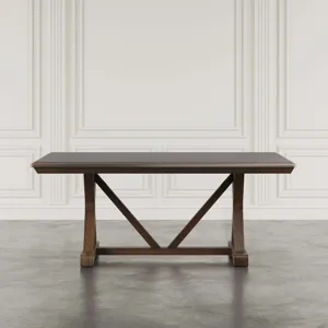 Ruston Modern 72-Inch Trestle Dining Table