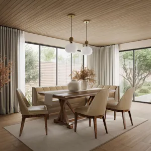 Ruston Modern 72-Inch Trestle Dining Table