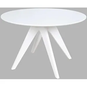 Axis Mid-Century Modern 5-Piece Round Ladderback Swivel Dining Set