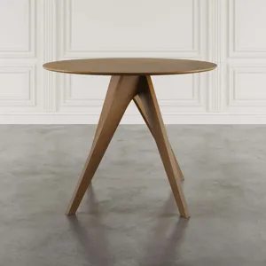 Axis Mid-Century Modern 47-Inch Round Cross-Base Counter Height Dining Table