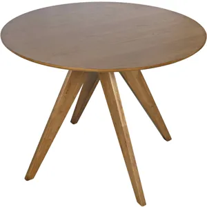 Axis Mid-Century Modern 5-Piece Round Counter Height Panel Swivel Dining Set