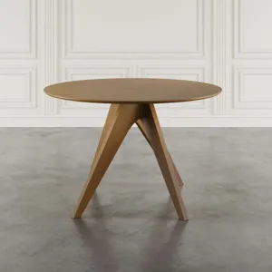 Axis Mid-Century Modern 47-Inch Round Cross-Base Dining Table