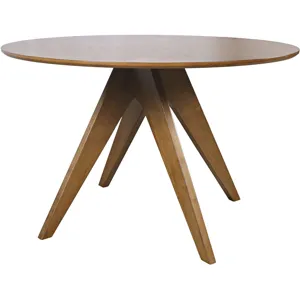 Axis Mid-Century Modern 47-Inch Round Cross-Base Dining Table