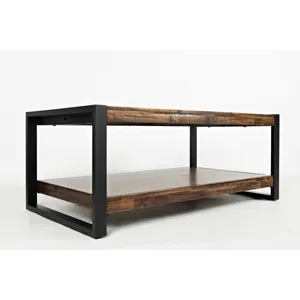 Loftworks Modern Industrial Distressed Acacia 48" Coffee Table