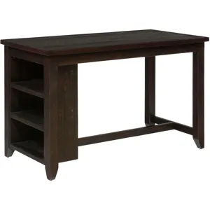Prospect Creek Counter Height Table with 3 Shelf Storage