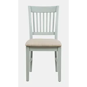 Craftsman Slat-Back Upholstered Desk Chair