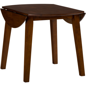 Simplicity Round Drop Leaf Table that Seats 4 for Dining Areas