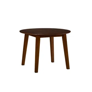 Simplicity Solid Wood Classic Round Drop-Leaf Table