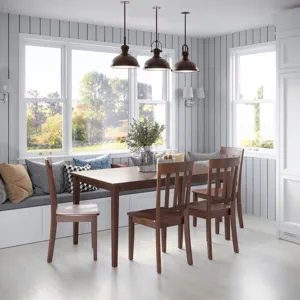 Simplicity Solid Wood Classic 60\" Rectangle Dining Table