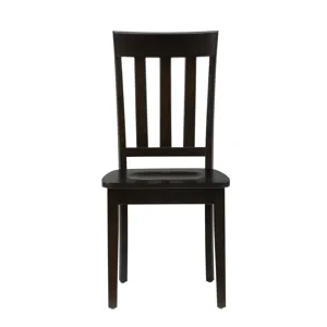 Simplicity Solid Wood Classic Slat Back Dining Chair(Set Of 2)