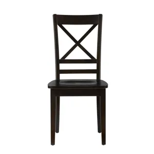 Simplicity Solid Wood Classic Cross-Back Dining Chair(Set Of 2)