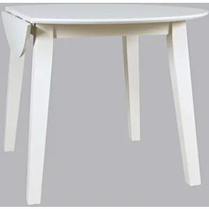 Simplicity 3-Piece Solid Wood Drop-Leaf Extension Dining Set With X-Back Chairs