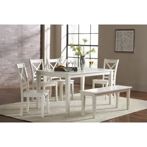 Simplicity Solid Wood Classic 60\" Rectangle Dining Table