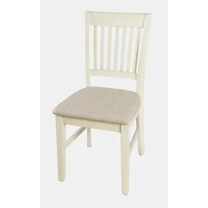 Craftsman Slat-Back Upholstered Desk Chair