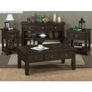 Kona Grove 48\" Distressed Solid Wood Rectangle Coffee Table