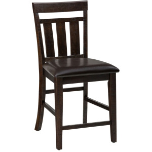 Kona Grove Upholstered Slat Back Stool