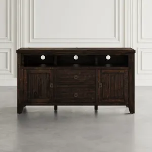 Kona Grove Distressed Rustic Solid Wood 60\" Media Unit