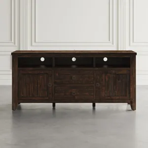 Kona Grove Distressed Rustic Solid Wood 70\" Media Unit