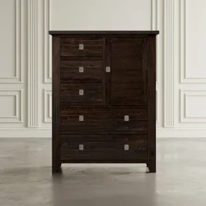 Kona Grove Distressed Rustic Solid Acacia Chest Of Drawers