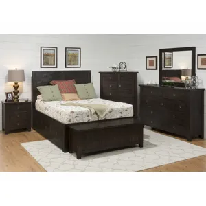 Kona Grove Queen Storage Bed- Footboard/Slats/Rails ONLY