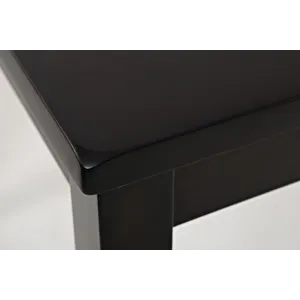 Dark Rustic Prairie Five Piece Counter Height Dining Set Table And 4 Faux Leather Stools