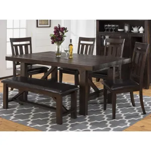 Kona Grove Dining Table, Chair and Bench Set