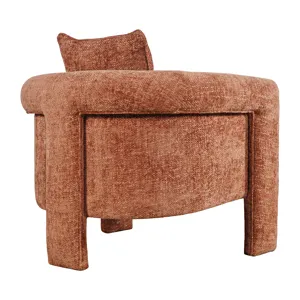 Adley Modern Upholstered Vintage Accent Armchair With Pillow