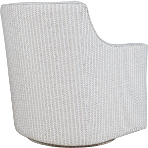 Barrett Crux Transitional Modern Textured Upholstery Swivel Accent Armchair