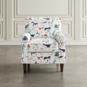 Baxter Puppy Upholstered Classic Traditional Accent Chair