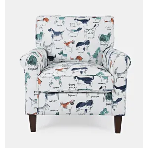 Baxter Puppy Upholstered Classic Traditional Accent Chair