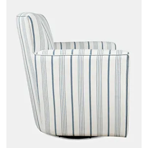 Blakely Harper Contemporary Traditional Swivel Accent Chair