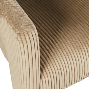 Bowen Modern Three-Leg Upholstered Accent Dining Armchair With Corduroy Fabric