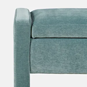 Braun 48\" Contemporary Upholstered Modern Bedroom Hallway Storage Bench