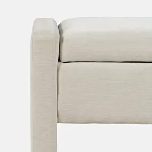 Braun 48\" Contemporary Upholstered Modern Bedroom Hallway Storage Bench