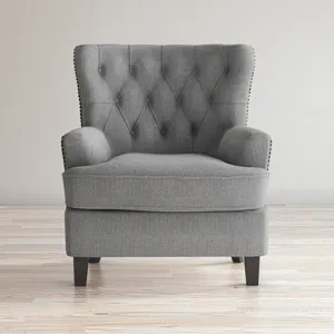 Bryson Transitional Upholstered Accent Chair With Nailhead Trim