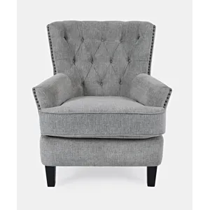 Bryson Transitional Upholstered Accent Chair With Nailhead Trim