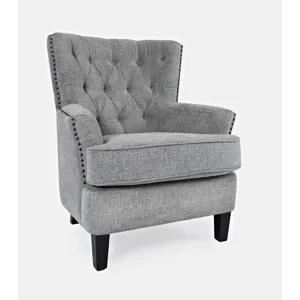 Bryson Transitional Upholstered Accent Chair With Nailhead Trim