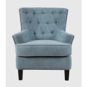 Bryson Transitional Upholstered Accent Chair With Nailhead Trim
