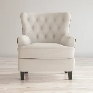 Bryson Transitional Upholstered Accent Chair With Nailhead Trim