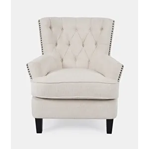 Bryson Transitional Upholstered Accent Chair With Nailhead Trim