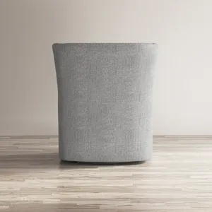 Bryson Transitional Upholstered Swivel Chair With Nailhead Trim