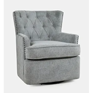 Swivel Accent Chair, Ash