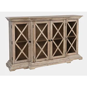 Carrington Small Breakfront Cabinet - Bisque